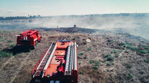ForPost- Очередной пожар в Севастополе уничтожил растительность на гектаре земли