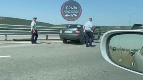 ForPost- Авария на трассе «Таврида» отправила крымчанина в больницу