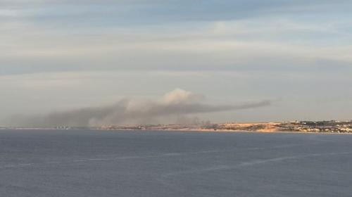 ForPost- На аэродроме Бельбек в Севастополе при посадке загорелся военный самолёт