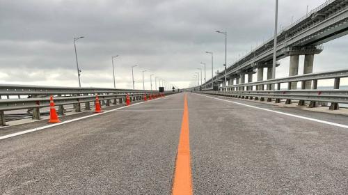 ForPost- По восстановленной части Крымского моста открыли движение