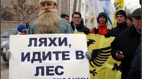 ForPost- Каким был «крутой» пикет против Польши в Севастополе 