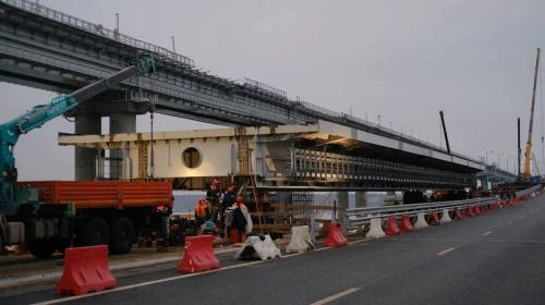 ForPost- На Крымском мосту завершился самый масштабный этап ремонта