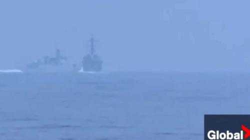 ForPost - Китайский корабль едва не столкнулся с эсминцем ВМС США Chung-Hoon в Тайваньском проливе