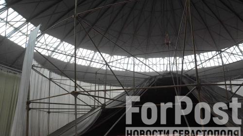 ForPost- Как в Севастополе продвигается ремонт здания Панорамы
