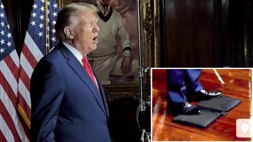 ForPost- Трампа высмеяли за странное приспособление для ног
