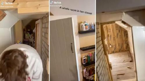 ForPost - Женщина нашла в своём шкафу проход в тайную комнату