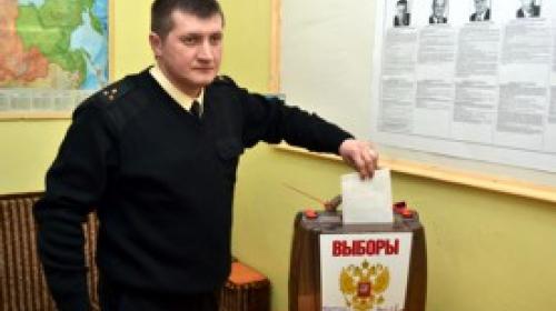 ForPost - На Черноморском флоте проведено досрочное голосование по выборам Президента РФ