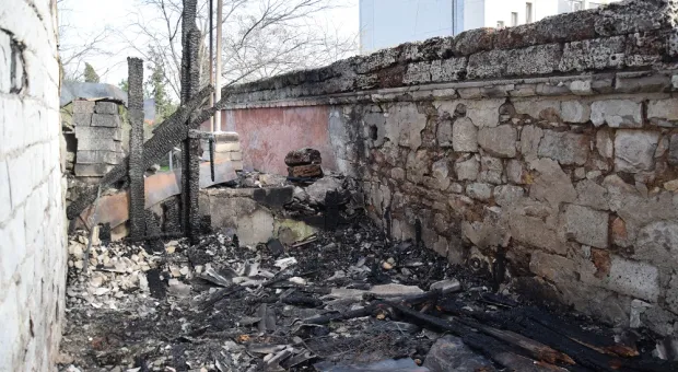 На пожаре в центре Севастополя погиб мужчина
