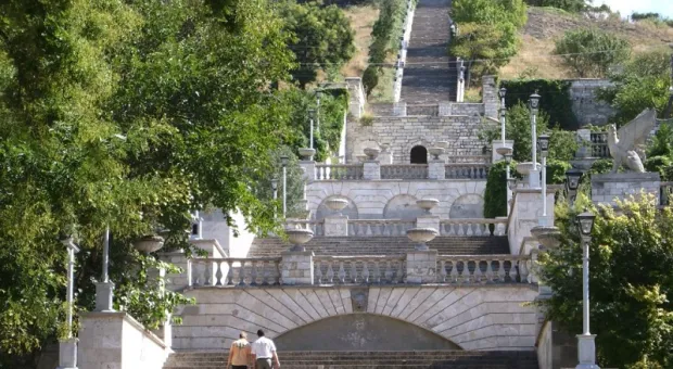 Путин помог властям Крыма начать реставрацию Митридатской лестницы