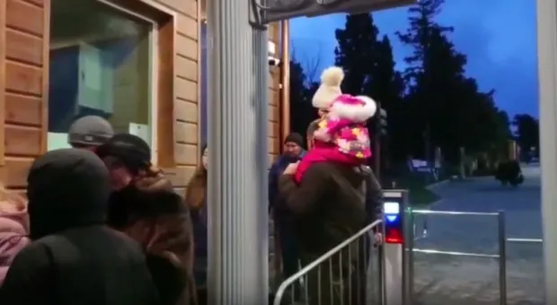 Рождественский инцидент в Херсонесе был снят на видео