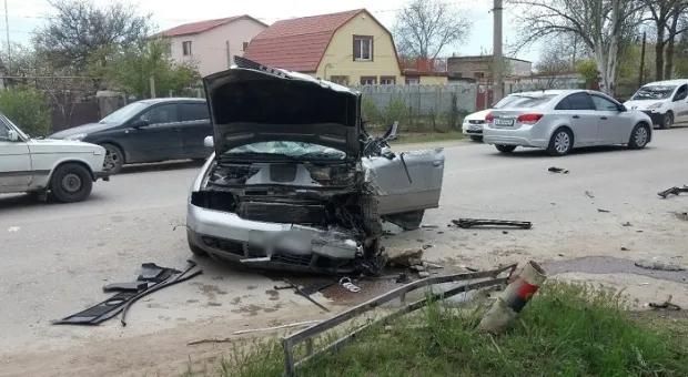 Жуткая авария на автодороге в Крыму попала на видео