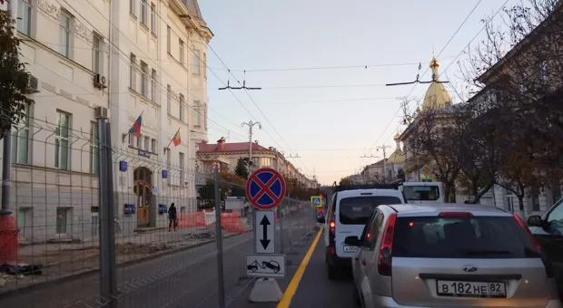 Из-за ремонта Большой Морской в Севастополе убрали остановку «Огонёк»