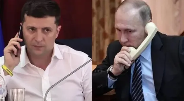 Путин и Зеленский обменялись мнениями по ситуации вокруг Донбасса