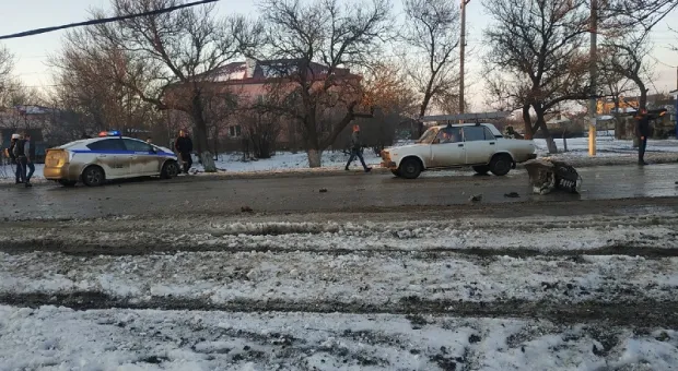 На крымской трассе столкнулись экипаж ДПС и пассажирский автобус (ВИДЕО)