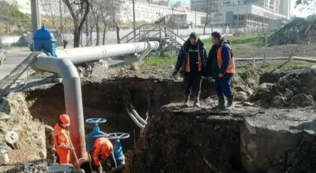 Авария на водопроводе в Севастополе почти ликвидирована
