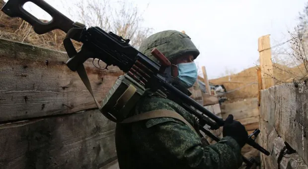 Украина обстреляла окрестности Донецка.