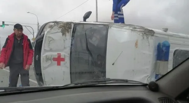В Севастополе попавшая в аварию скорая спешила на экстренный вызов