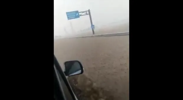 В Крыму трасса «Таврида» вновь ушла под воду