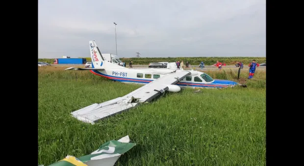 Пассажир снял на видео жёсткую посадку своего самолёта