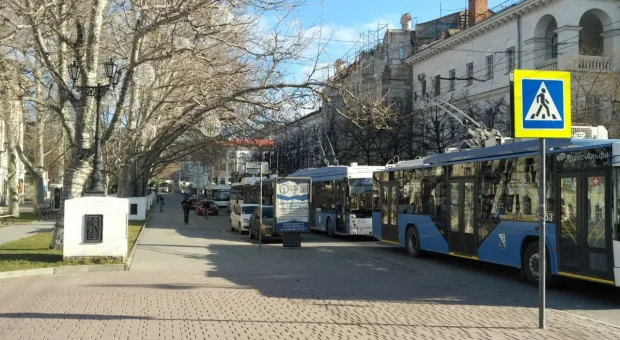 Троллейбусный «навал» парализовал движение в центре Севастополя