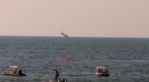 На Чёрном море дрон спас тонущего мужчину