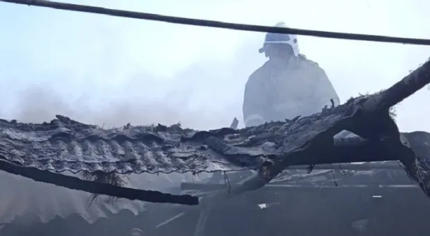 Житель Крыма сгорел в собственном доме