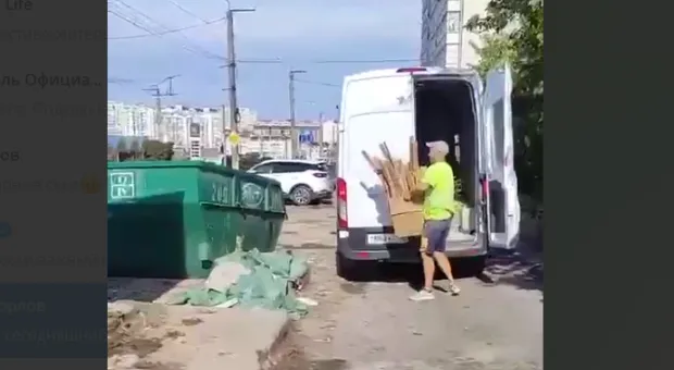 Глава севастопольского муниципалитета лично поймал строителей на нелегальном сбросе мусора