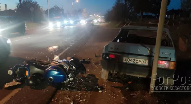 В Севастополе мотоциклист после ДТП впал в кому