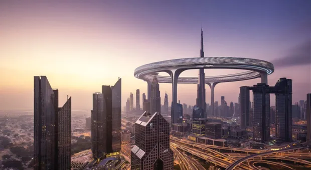 Самое высокое здание мира хотят окружить гигантским кольцом