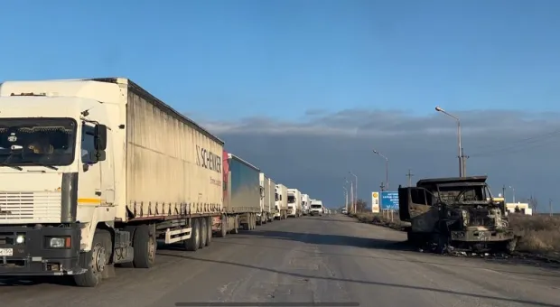 Сгоревший на подъезде к Крыму грузовик стал поводом для фейков