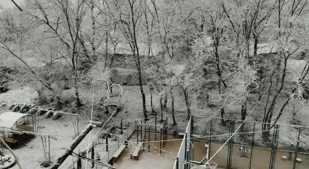 В Севастополе выпал первый снег 