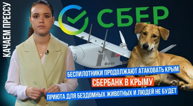 «Качаем прессу»: БПЛА над Севастополем, Сбербанк в Крыму, приюта для бездомных людей и животных в Севастополе не будет