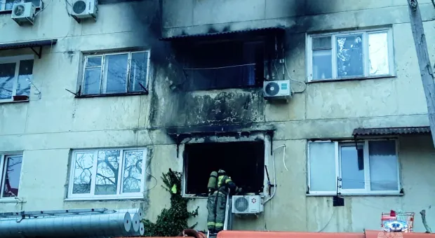 В Севастополе горело общежитие на улице Николая Музыки