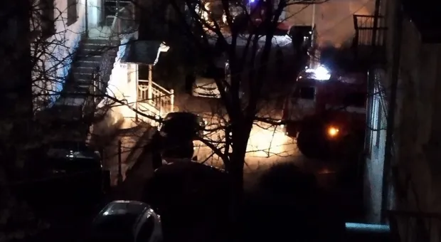 В центре Севастополя сгорела сауна в жилом доме