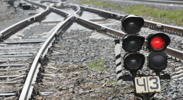 Появились кадры с места диверсии на железной дороге в Казани