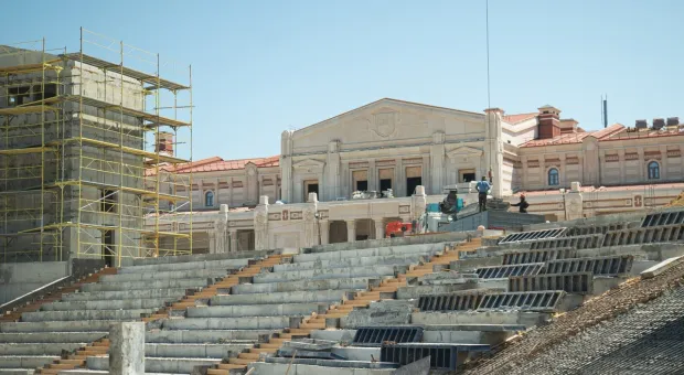 На территории «Нового Херсонеса» в Севастополе растёт масштабный амфитеатр