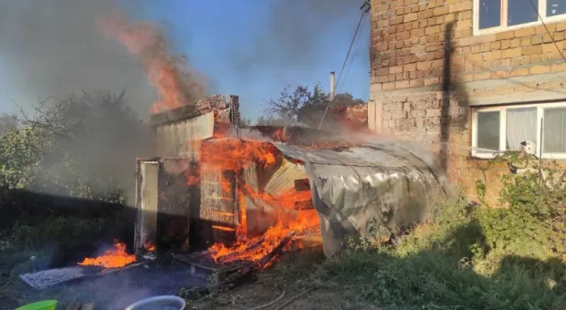 На северо-западе Крыма человек погиб на пожаре в бытовке