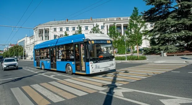 Севастопольские троллейбусы на полчаса приостанавливали движение
