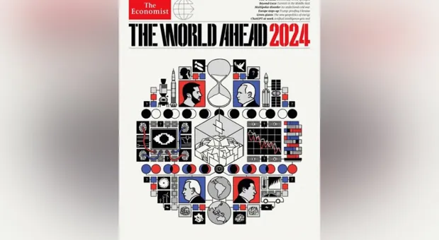 Загадочная обложка с предсказаниями на 2024 год от The Economist: в чём смысл