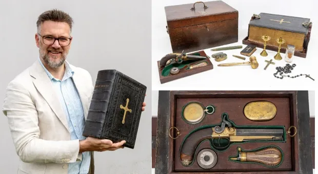 На аукцион выставили Библию с набором охотника на вампиров 