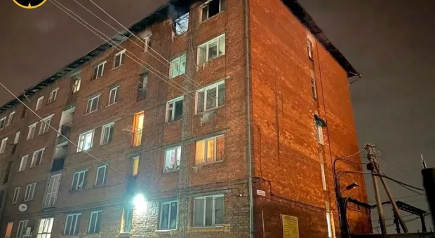 Мать спасла на пожаре двух маленьких детей, сбросив их с пятого этажа