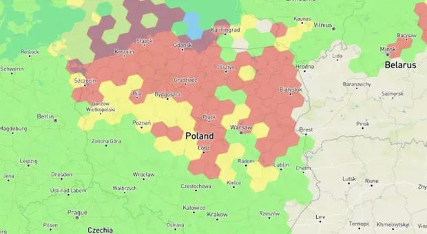 Российских военных заподозрили в подавлении сигнала GPS в половине Польши