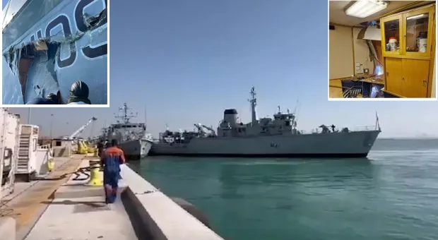 Два британских корабля столкнулись на базе в Бахрейне