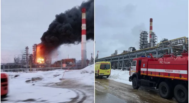 Стая беспилотников атаковала города России, повреждены две нефтебазы