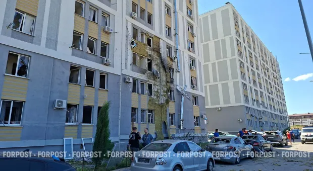 Улица Братьев Манганари после атаки: как выглядит место падения сбитого БПЛА в Севастополе