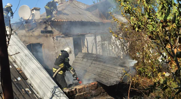В Севастополе в пожаре пострадала женщина 