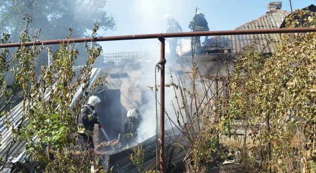 В Севастополе в пожаре пострадала женщина 