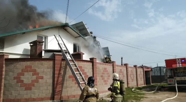 В Севастополе горел жилой дом