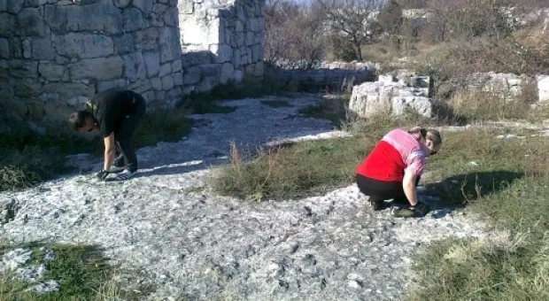 14 ноября активисты ОО «Развитие Севастополя» совместно с жителями ул. Шостака убрали от мусора некрополь Херсонеса Таврического