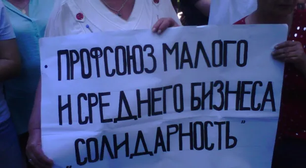 Пикету предпринимателей «Украина — Киев — Севастополь — Майдан» перед зданием СГГА чуть не помешал детский парад